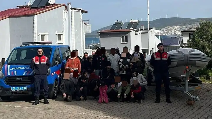 Didim'de 4 organizatör, 36 düzensiz göçmen yakalandı