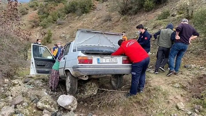 Domuz avlarken otomobili şarampole düşen adam öldü
