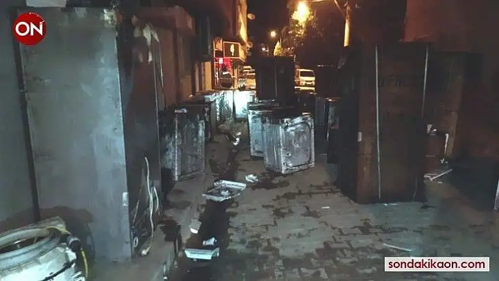 Edremit'te beyaz eşya servisinde yangın paniği