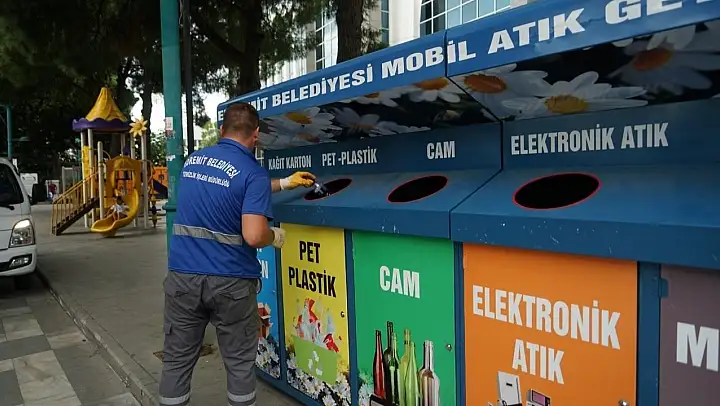 Edremit'te mobil atık getirme noktaları kuruluyor