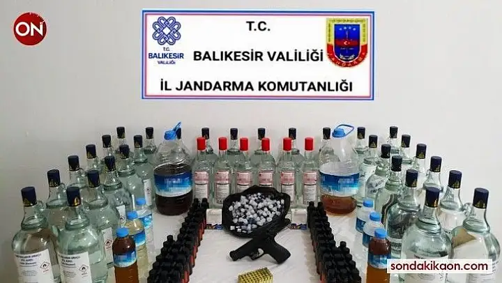 Edremit'te sahte içki operasyonu