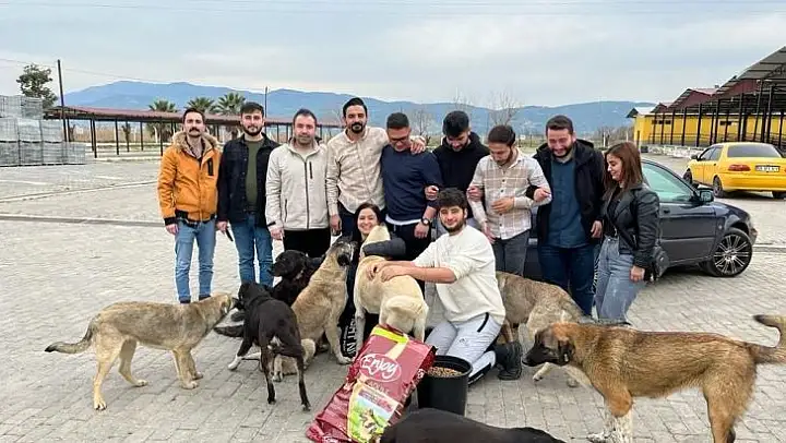 Efeler AK Gençlik sokak hayvanlarını unutmadı