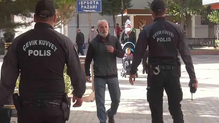 Ege'nin vaka şampiyonu Kütahya'da maske denetimi