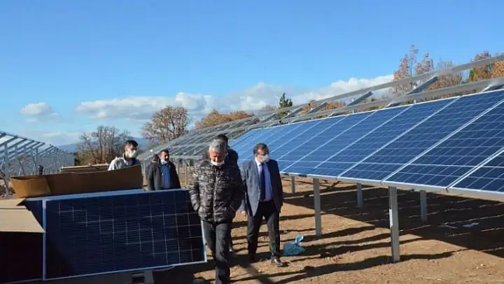 Emet'te GES tesisinde elektrik üretimine başlandı