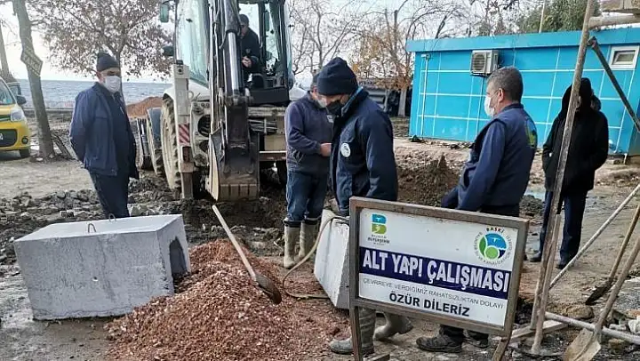 Erdek'e yeni yağmur suyu hattı
