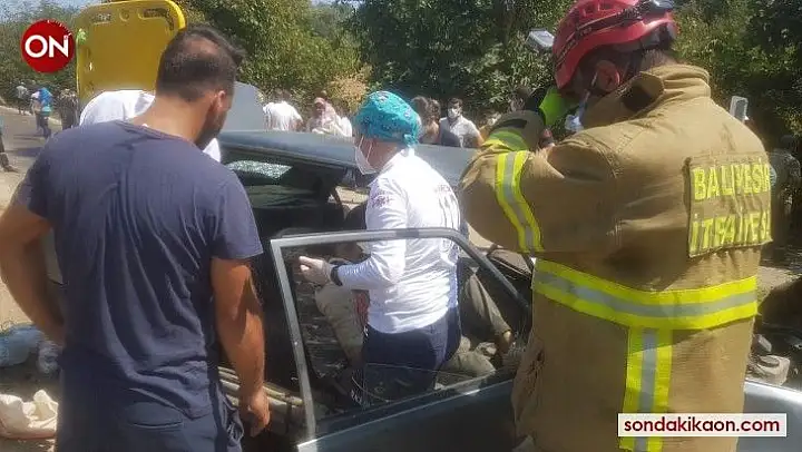 Erdek'te trafik kazası 5 yaralı