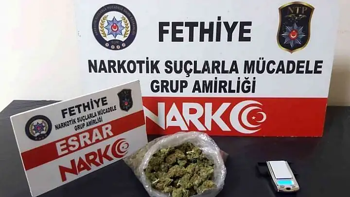 Fethiye'de ruhsatsız silah ve uyuşturucu operasyonu