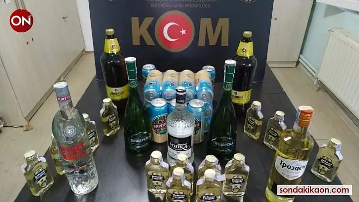 Gelibolu'da kaçak içki operasyonu