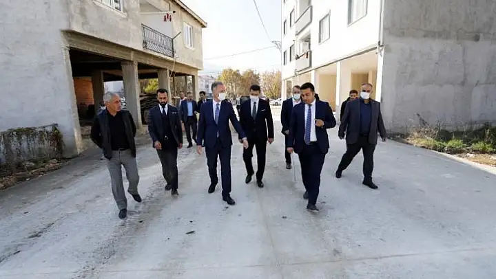 İnegöl'de 24 kilometre yol kaplaması