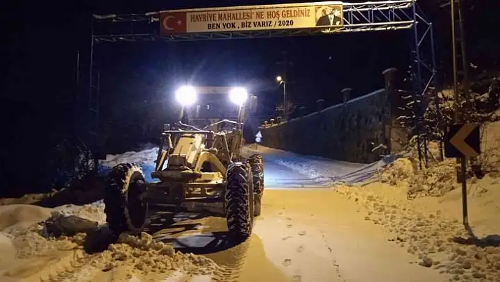 İnegöl'de kapalı köy yolu yok