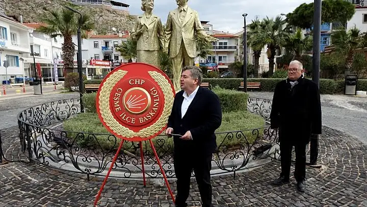 İsmet İnönü Çeşme'de anıldı
