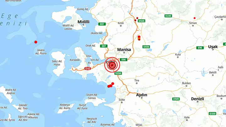 İzmir'de deprem! Gece 03.29'da meydana geldi
