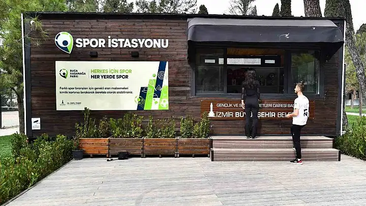 İzmir'in ilk spor istasyonu Hasanağa Bahçesi'nde açıldı