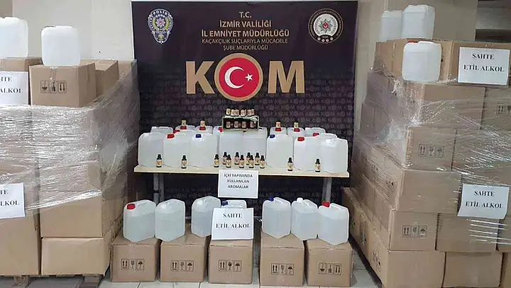 İzmir polisinden yılbaşı öncesi sahte alkol operasyonu