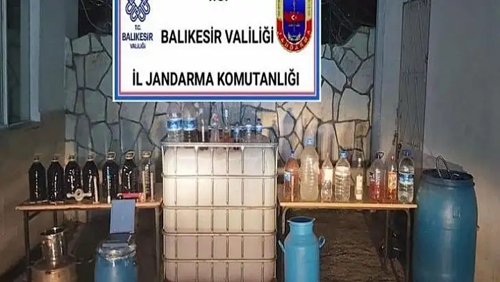 Jandarma'dan sahte rakı ve şarap operasyonu