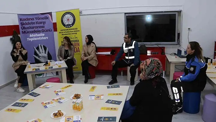 Kadına yönelik şiddete karşı mahalle toplantıları sürüyor