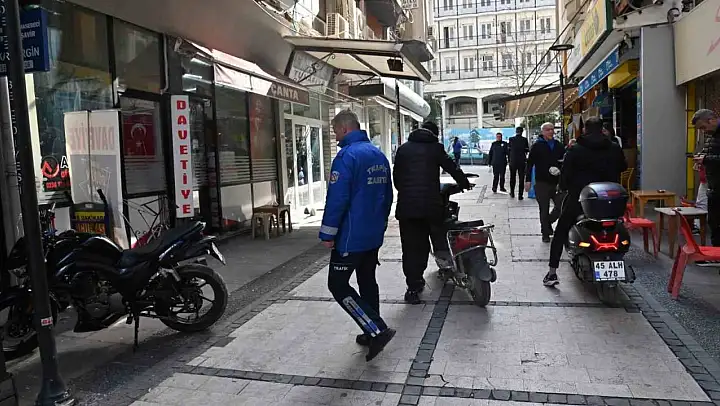 Kaldırımlardaki motosiklet işgaline denetim