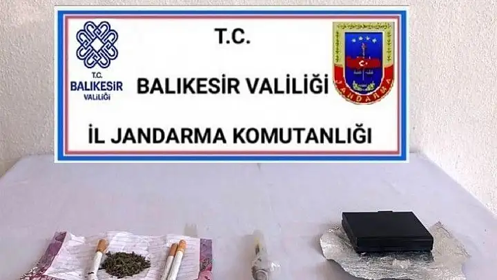 Karesi'de 1 şüpheli uyuşturucu madde ile yakalandı