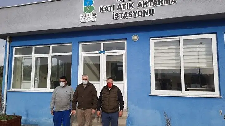 Katı atık aktarma istasyonunu incelediler