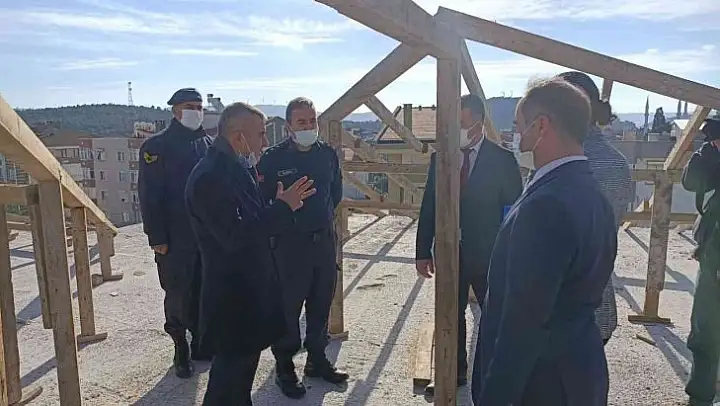 Kaymakam Atasoy, çalışmaları devam eden yatırımları inceledi
