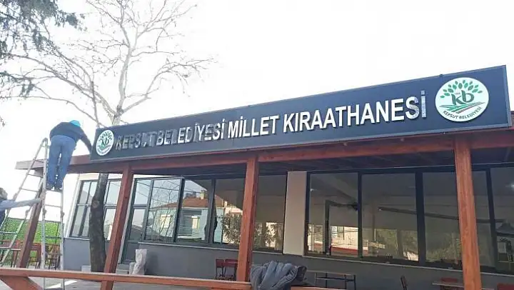 Kepsut'un Saraç mahallesine Millet Kıraathanesi