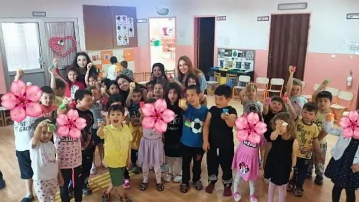 Kepsutlu minikler hijyeni öğreniyor