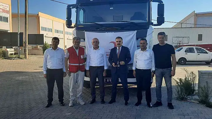 Kızılay Edremit Şubesi'nden Pakistan'a gıda yardımı