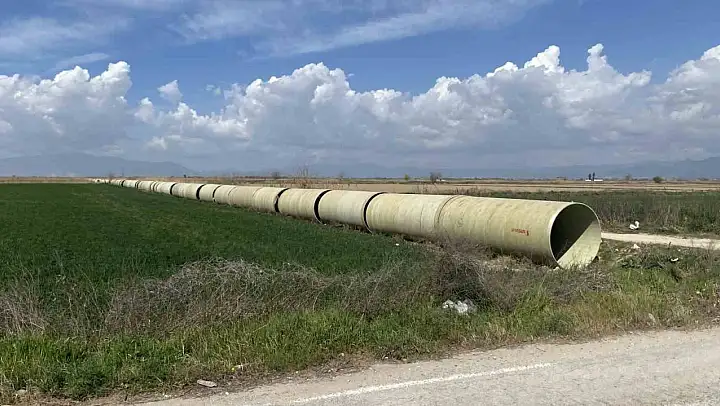 Koçarlı'daki sulama inşaatında çalışmalar sürüyor