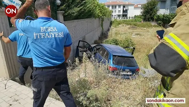 Kontrolden çıkan araç şarampole uçtu: 2 yaralı