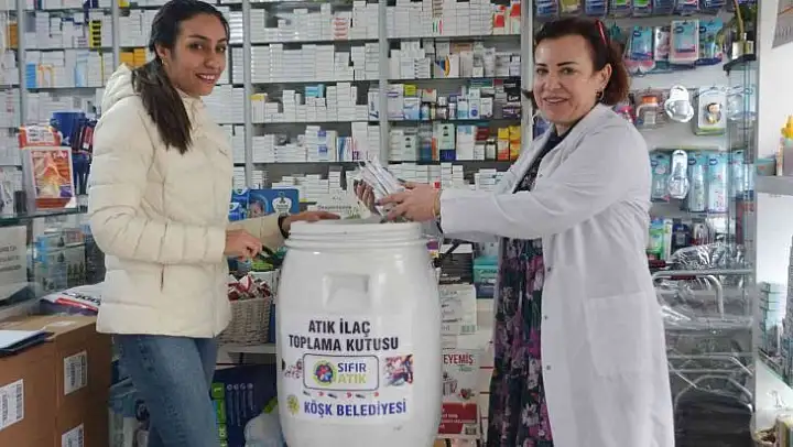 Köşk Belediyesi, eczanelere atık ilaç kutusu dağıttı