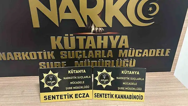 Kütahya'da uyuşturucu ticareti yapan 2 şüpheli tutuklandı