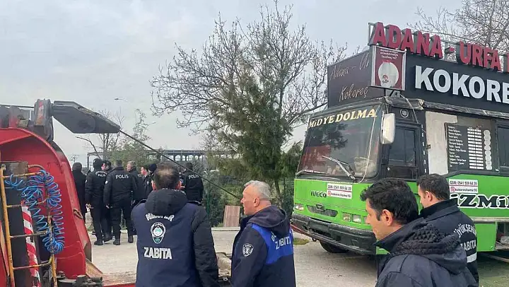 Lokanta minibüslere operasyon