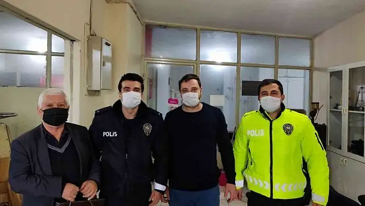 Manyas polisinden gazetecilere ziyaret