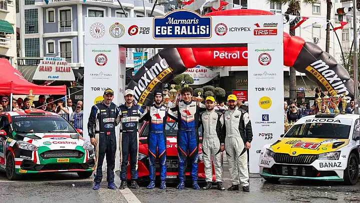 Marmaris Ege Rallisi tamamlandı, kupalar sahiplerini buldu
