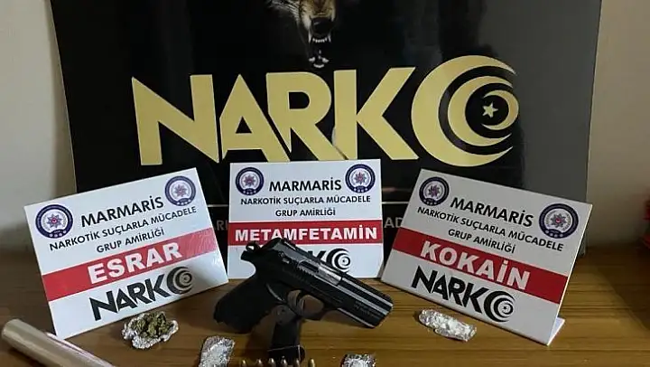 Marmaris'teki uyuşturucu baskınında 1 şüpheli tutuklandı