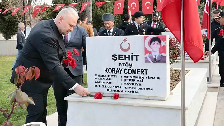 Menemen'de Çanakkale Şehitleri anıldı