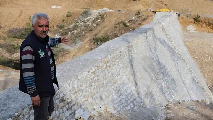 Mersinbelen, sulama göletine kavuşuyor
