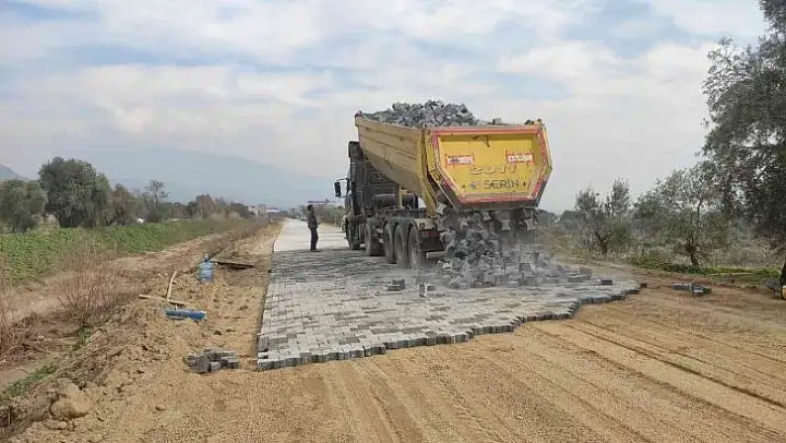 Nazilli'de bağlantı yolu çalışmaları devam ediyor