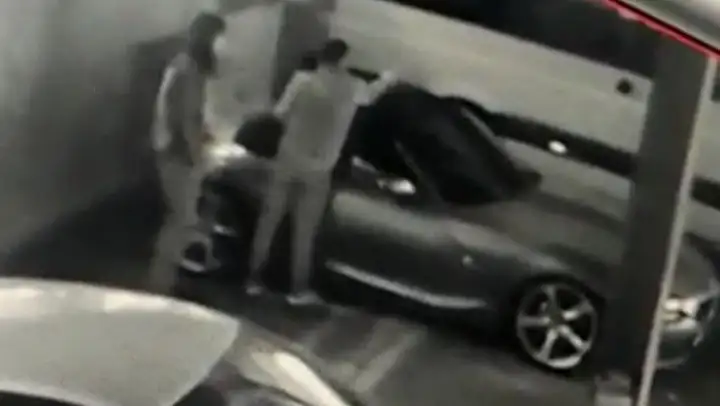 (Özel) Hırsızlık yapmak için lüks otomobili böyle kestiler