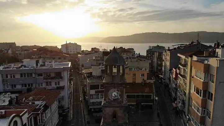 (Özel) Sessizliğe bürünen Çanakkale havadan görüntülendi
