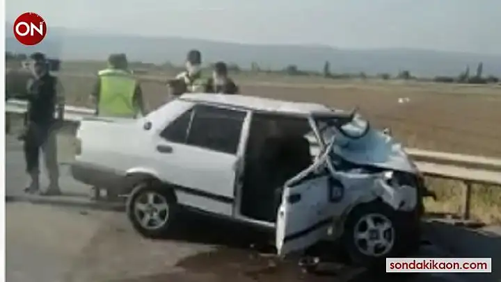 Patlayan lastik kazaya sebep oldu: 1 ölü, 2 ağır yaralı