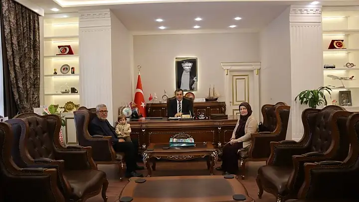 Şehit ailesi, Kaymakam Kargın ile görüştü