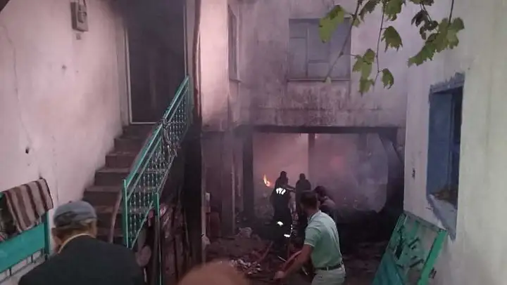 Simav'da korkutan yangın