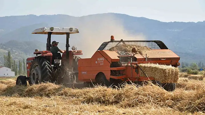Sındırgı'da kışlık yem hasadı gerçekleştirildi