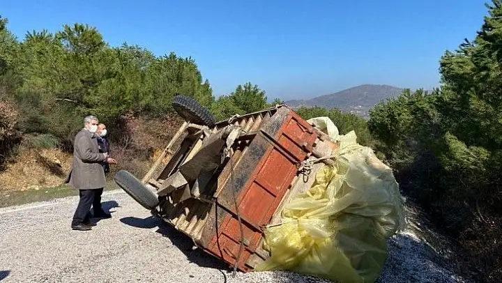 Sındırgı'da traktör kazasında 2 bacanak hayatını kaybetti
