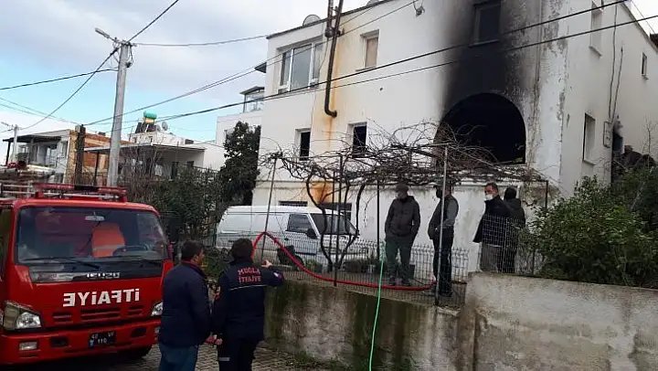 Soba külü yangın çıkardı