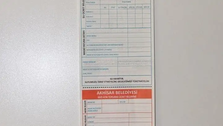 Su faturaları yeniden dizayn edildi