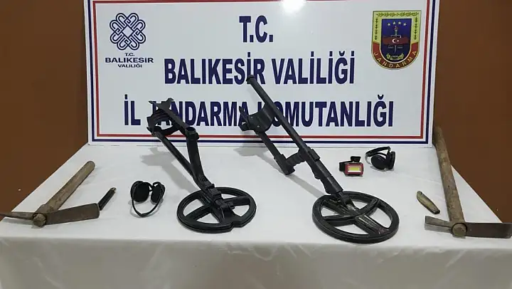 Susurluk'ta kaçak kazıya suçüstü