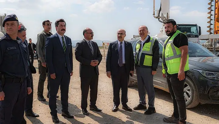 Vali Demirtaş'dan Bursa Ankara hızlı tren inşaatına yakın takip