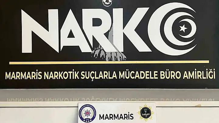 Zehir tacirini Marmaris polisinin dikkati yakalattı
